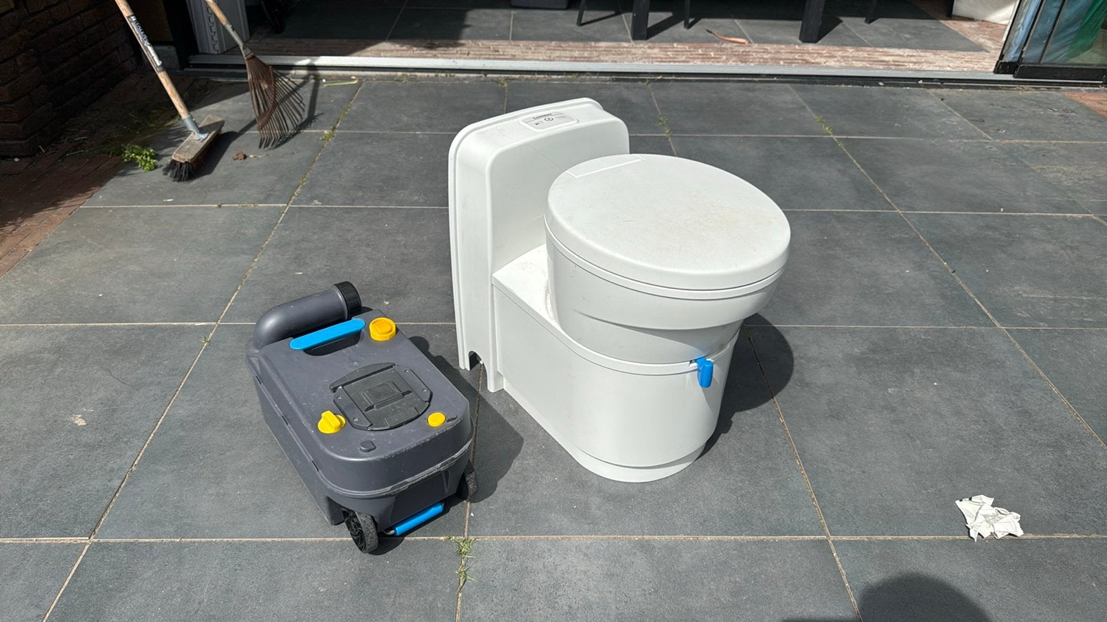 Chemisch cassette toilet voor camper, Verzenden, Gebruikt