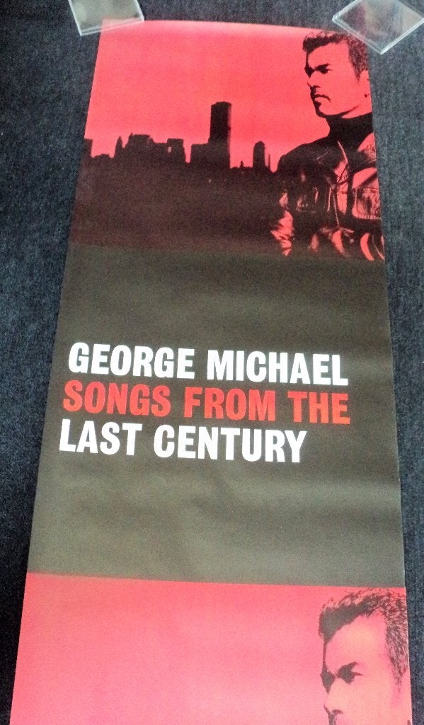 George Michael PROMO POSTER Songs Of The Last Century Wham, George Michael, Verzenden, NvT, Poster, Artwork of Schilderij