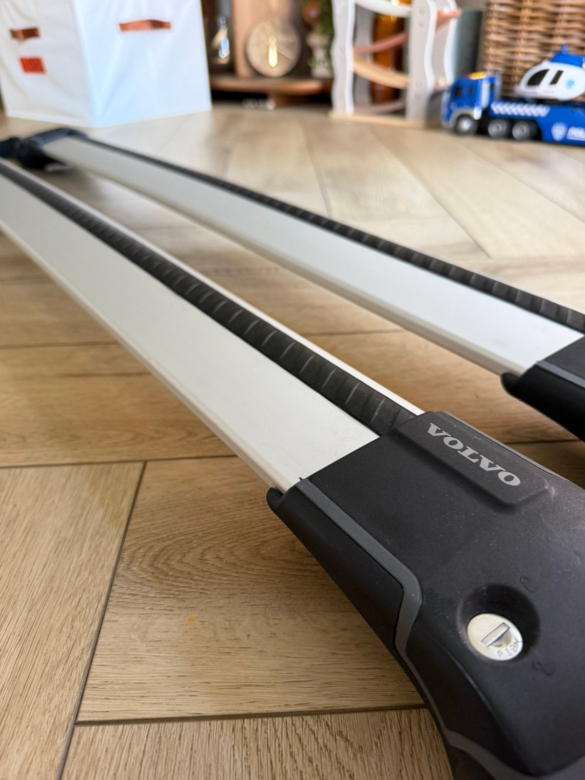 Volvo XC90 vleugel dakdragers, Auto diversen, Dakdragers, Ophalen, Zo goed als nieuw