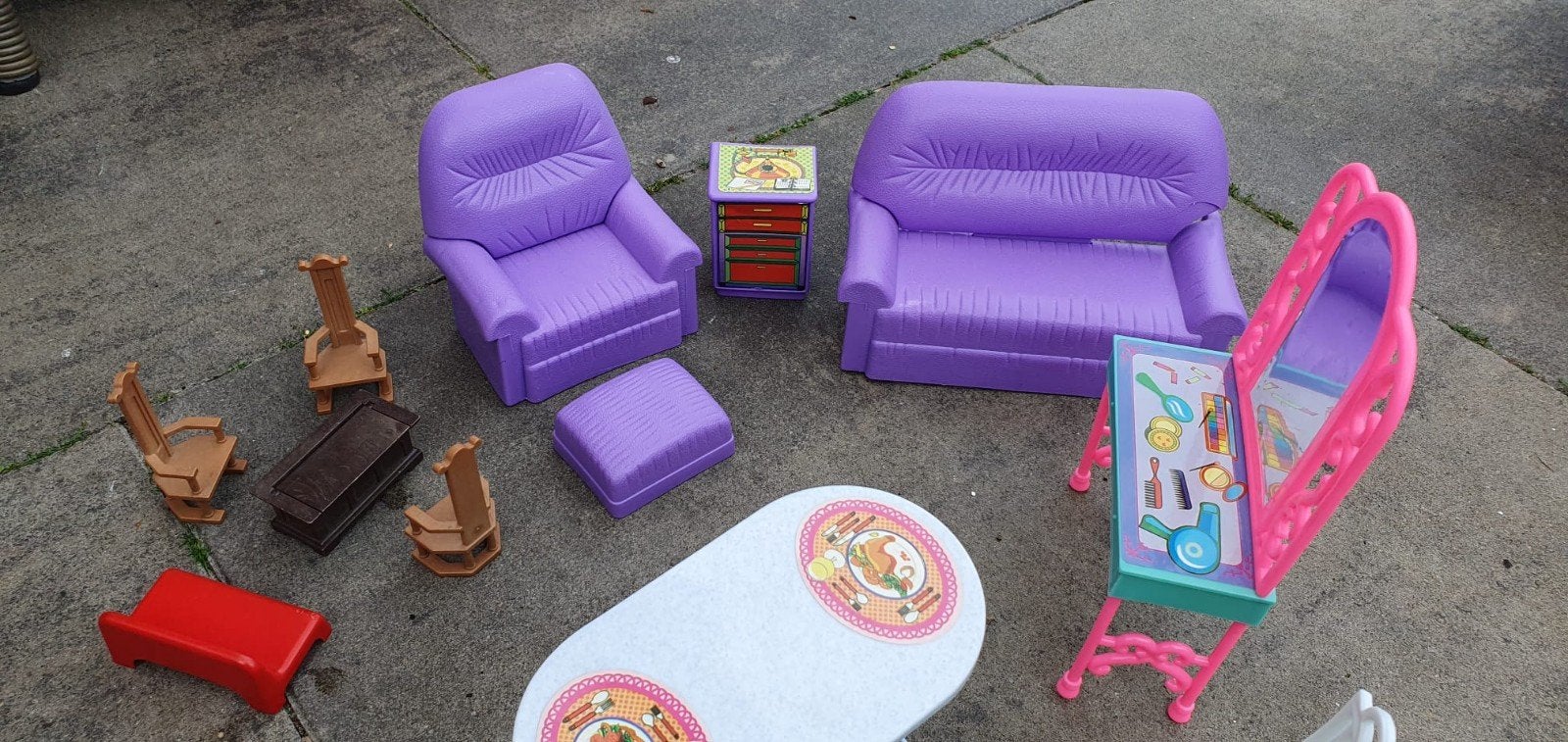 Diverse speelgoed meubeltjes voor poppenhuis of Barbie, Ophalen of Verzenden