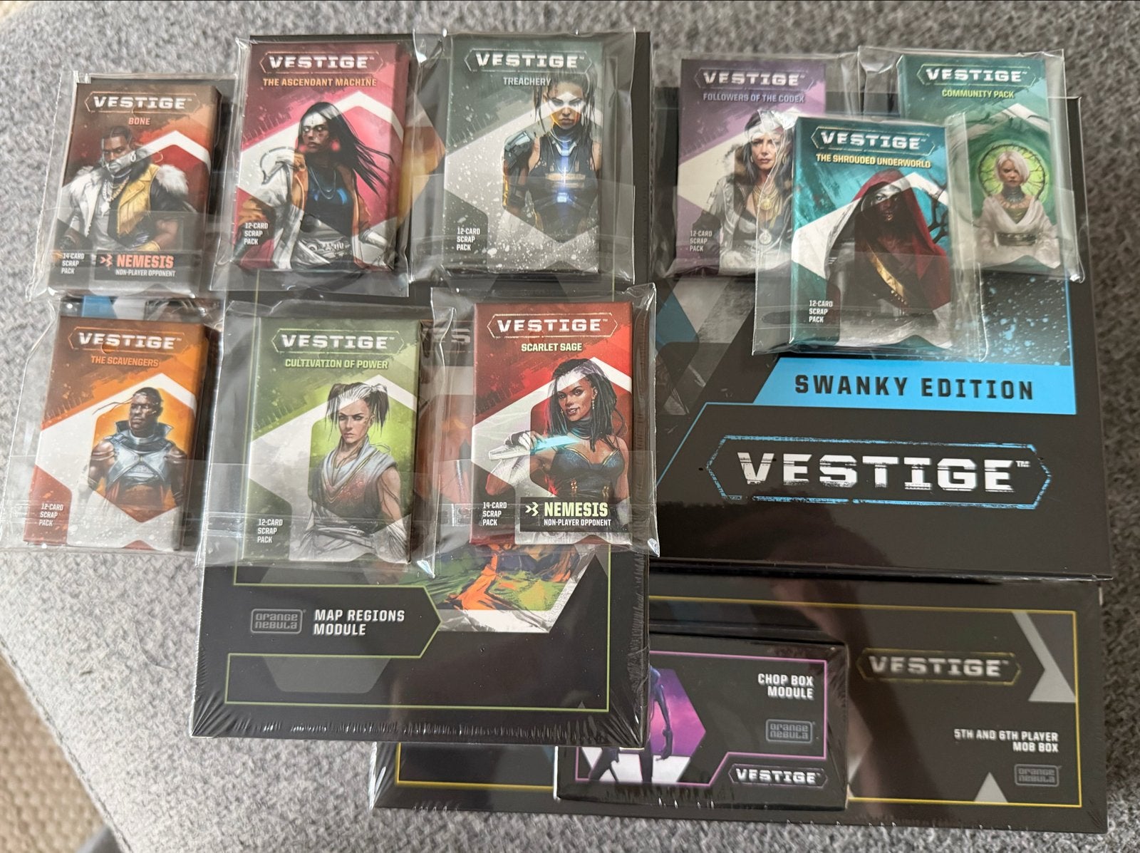 Vestige Swanky Edition + uitbreidingen (nieuw), Vijf spelers of meer, Ophalen, Nieuw