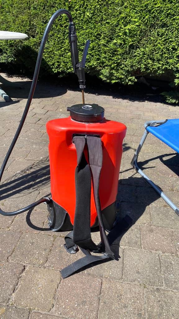Birchmeier accu Rugspuit 15 ltr, 6 bar, Ophalen, Gebruikt