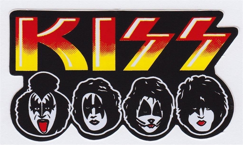 Kiss sticker #1, Verzenden, Nieuw, Foto of Kaart