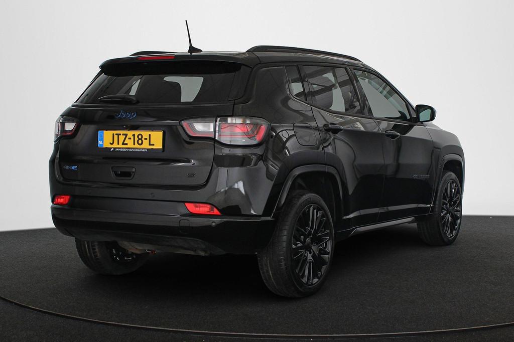 Jeep Compass 4xe 240 Plug-in Hybrid Electric S Leder Stuur-S, Automaat, Euro 6, 4 cilinders, Zwart