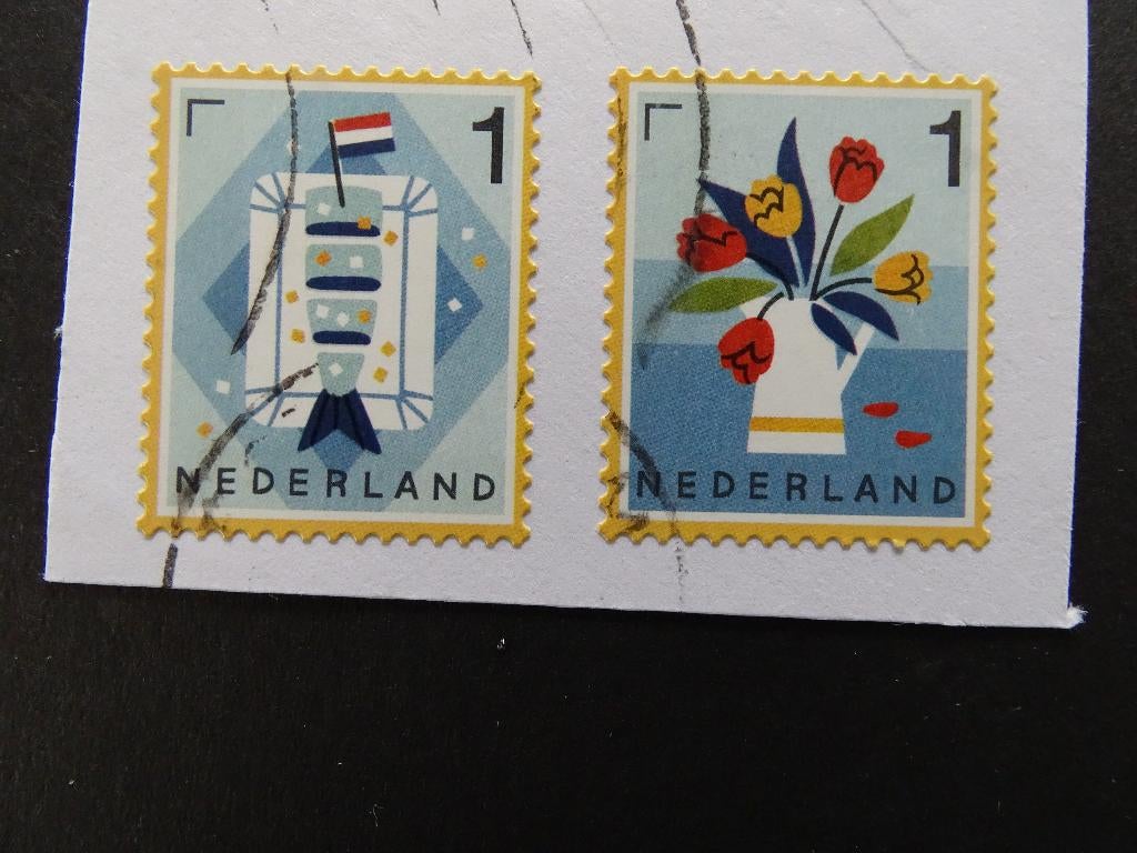 Postzegels NL / Echt Hollands / Haring / Tulpen, Postzegels en Munten, Postzegels | Nederland, Ophalen of Verzenden, Na 1940, Gestempeld