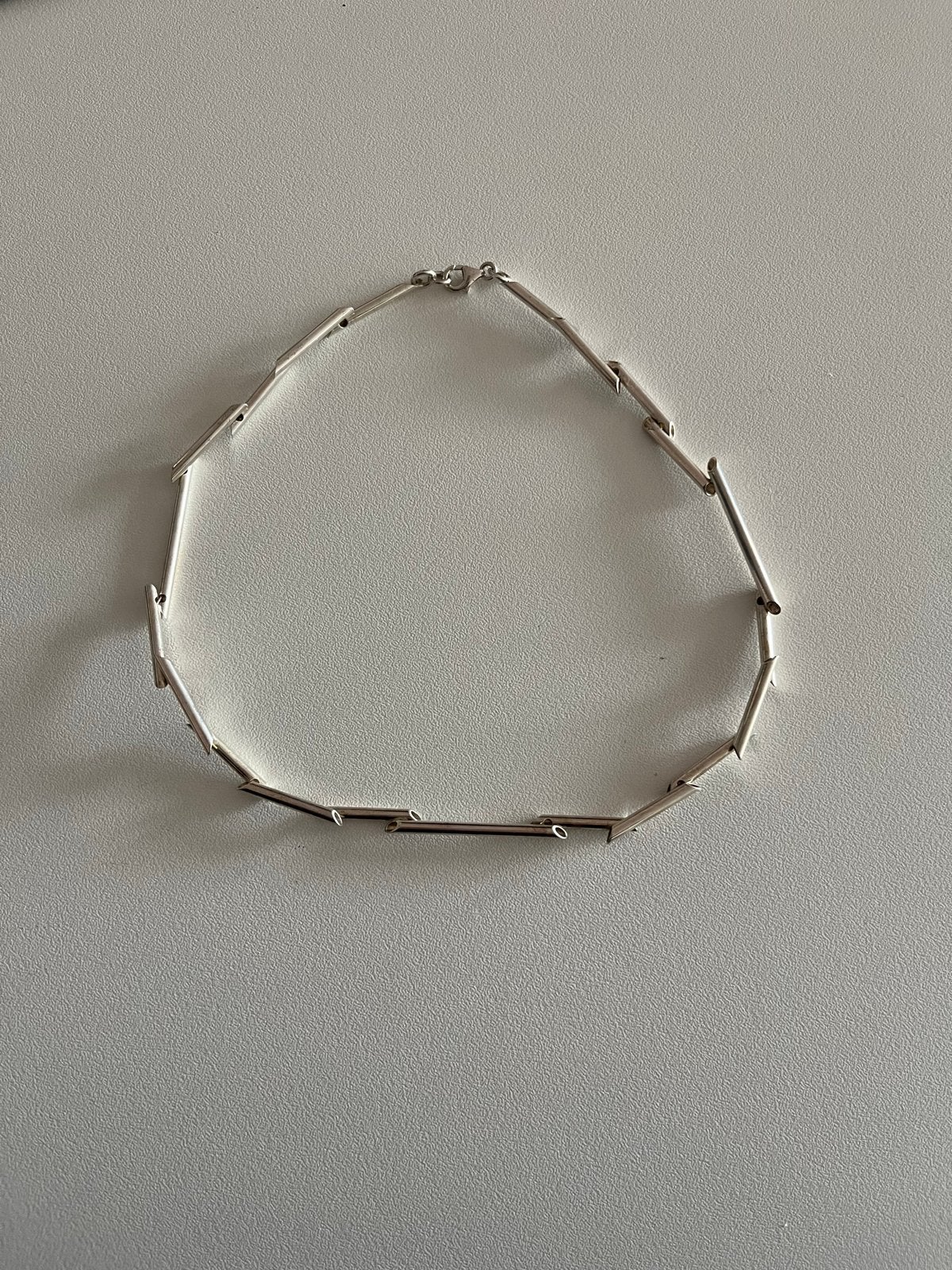 Zilveren ketting van Casa met staafjes design, Ophalen of Verzenden, Gebruikt, Zilver