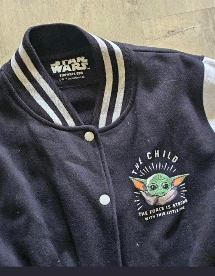 Star Wars college jack met "The Child" (Baby Yoda) xl, Ophalen of Verzenden, Zo goed als nieuw, Maat 42/44 (L), Blauw