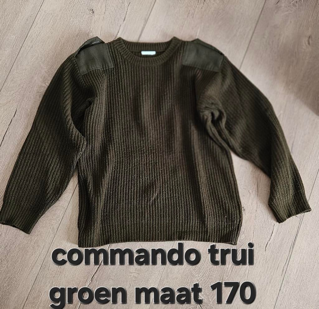 Groene commando trui maat 170, Ophalen of Verzenden, Gebruikt, Jongen, Trui of Vest