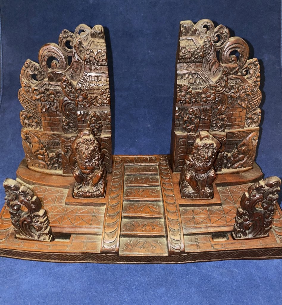 Antiek Balinees uitneembaar tempeltje Houtsnijwerk, Antiek en Kunst, Hout, Bruin, Verzenden, Indonesië
