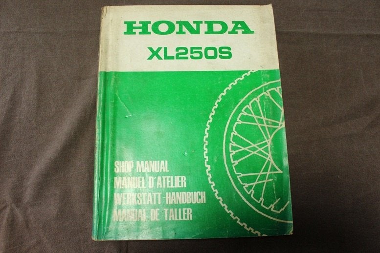 Honda XL250S 1978 motorcycle shop manual handbuch XL250 S, Motoren, Handleidingen en Instructieboekjes, Ophalen of Verzenden, Honda