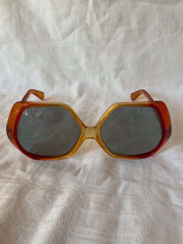 Vintage zonnebril dames Polaroid 8533, Overige merken, Gebruikt, Zonnebril, Bruin