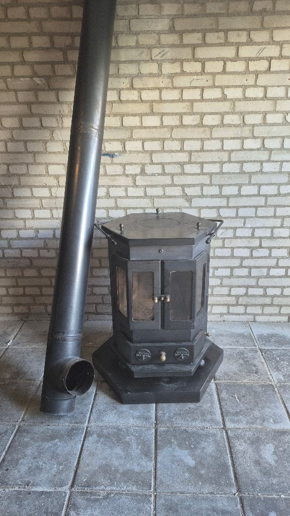 Vrijstaande Barbas Rosolo houtkachel 9 kW, Ophalen, Gebruikt, Houtkachel, Vrijstaand