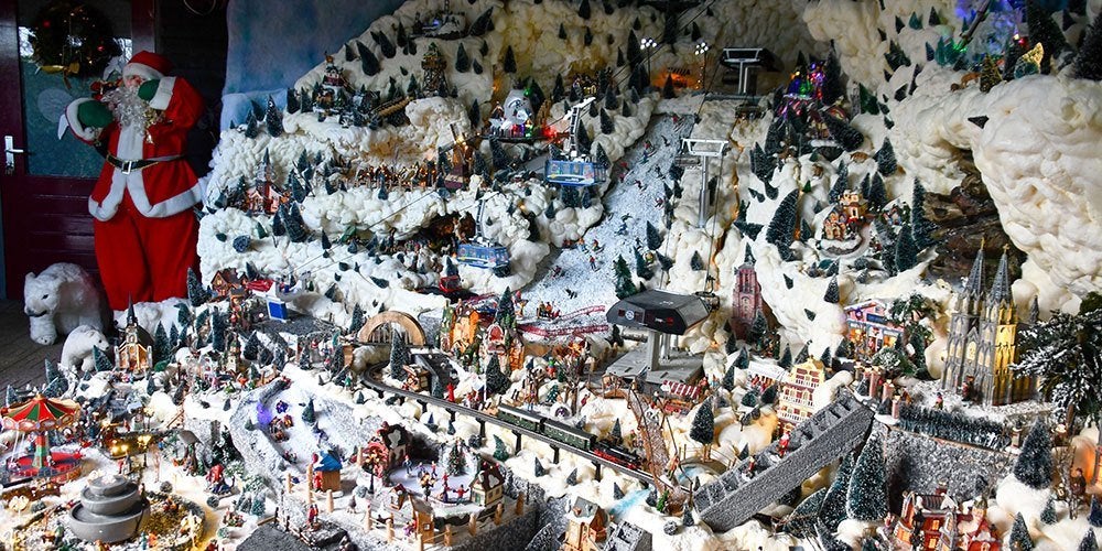 groot kerstdorp, Ophalen, Gebruikt