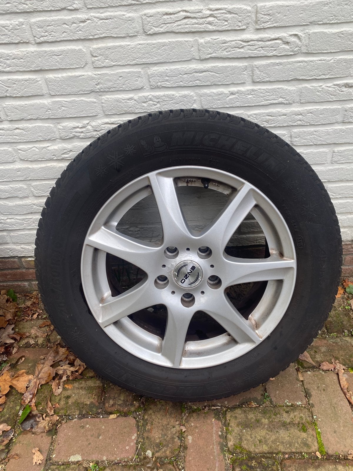 Enzo velgen en Michelin winterbanden, Ophalen, 16 inch, Banden en Velgen, 205 mm