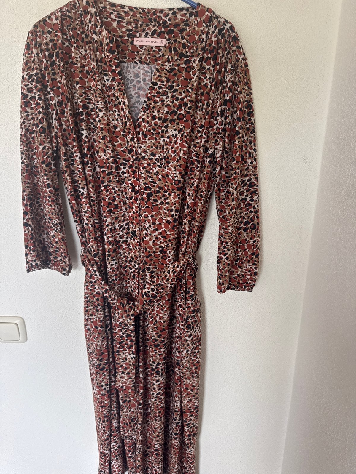 Studio Anneloes jurk met panterprint - Maat XL, Kleding | Dames, Meerkleurig, Maat 46/48 (XL) of groter, Ophalen of Verzenden