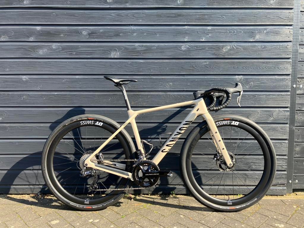 Canyon Grizl CF SLX gravelbike + Dura Ace upgrades!, Fietsen en Brommers, Overige merken, Carbon, Ophalen of Verzenden, Zo goed als nieuw