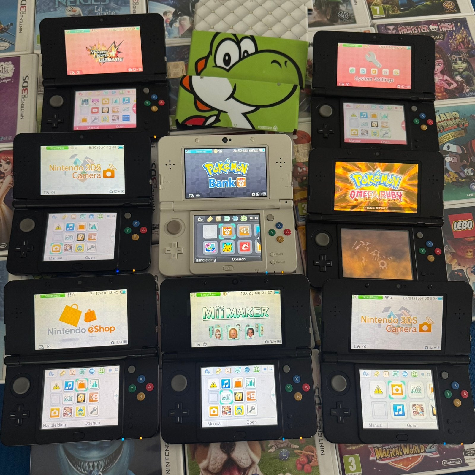 New Nintendo 3DS Consoles - Aparte Verkoop, Meer te koop, Met games, Zwart, Ophalen of Verzenden, 3DS