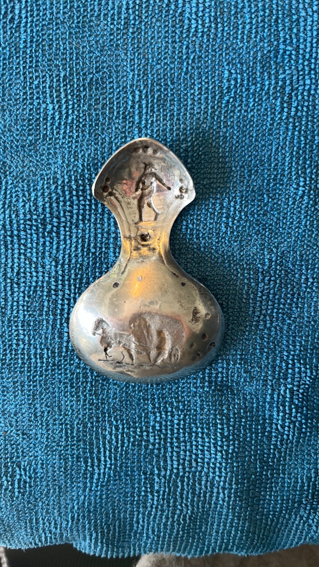 antiek verzilverde theeduim, Antiek en Kunst, Ophalen of Verzenden