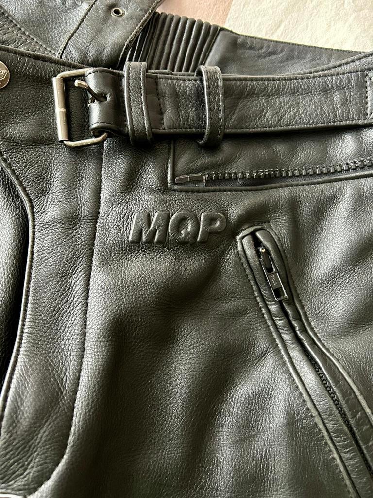MQP lederen dames motorbroek, Motoren, Kleding | Motorkleding, Ophalen, Tweedehands, Dames, Broek | leer