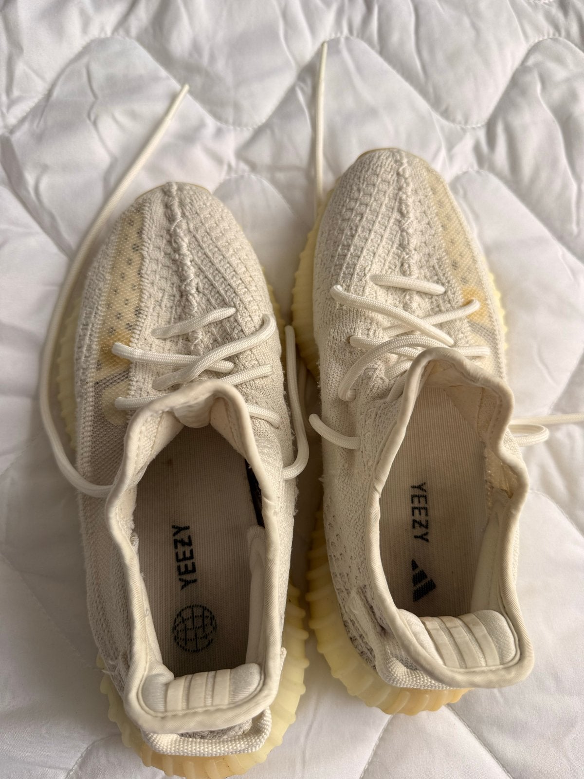 Yeezy Boost 350 V2 Light - Maat 39 1/3, Ophalen of Verzenden, Gedragen, Wit, Sneakers of Gympen