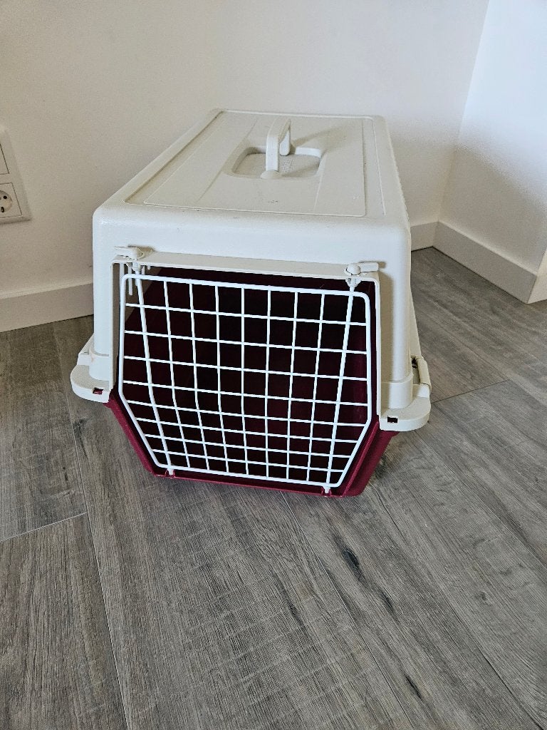 Transportkoffer reiskoffer kat hond ferplast, Ophalen, Gebruikt