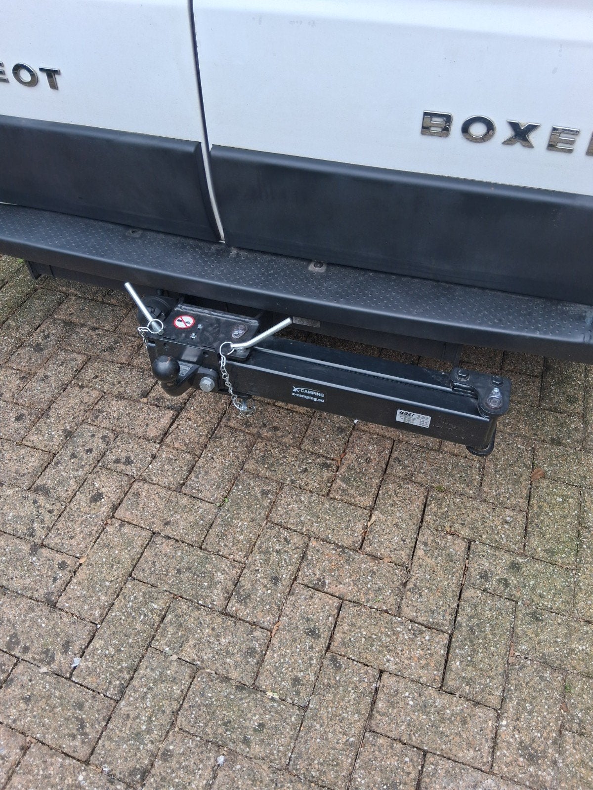 draaibare fietsdrager voor buscamper ducato/ peugeot boxer/, Ophalen, Gebruikt