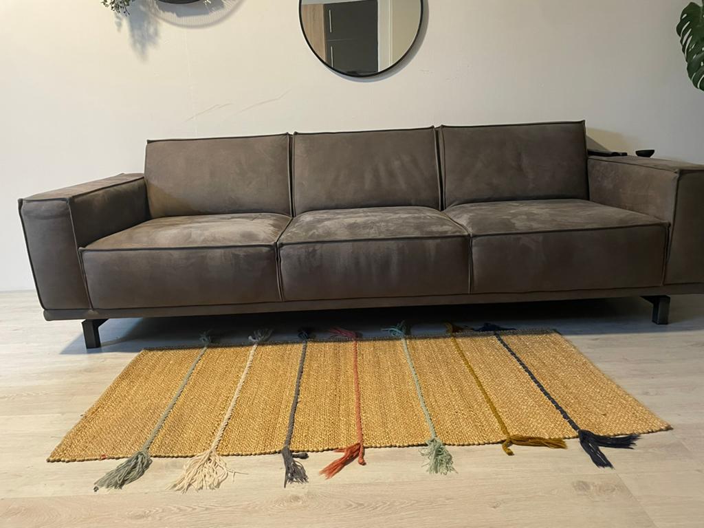 3.5 zits bank antraciet, Tweepersoons, 75 tot 100 cm, Ophalen of Verzenden, Zo goed als nieuw