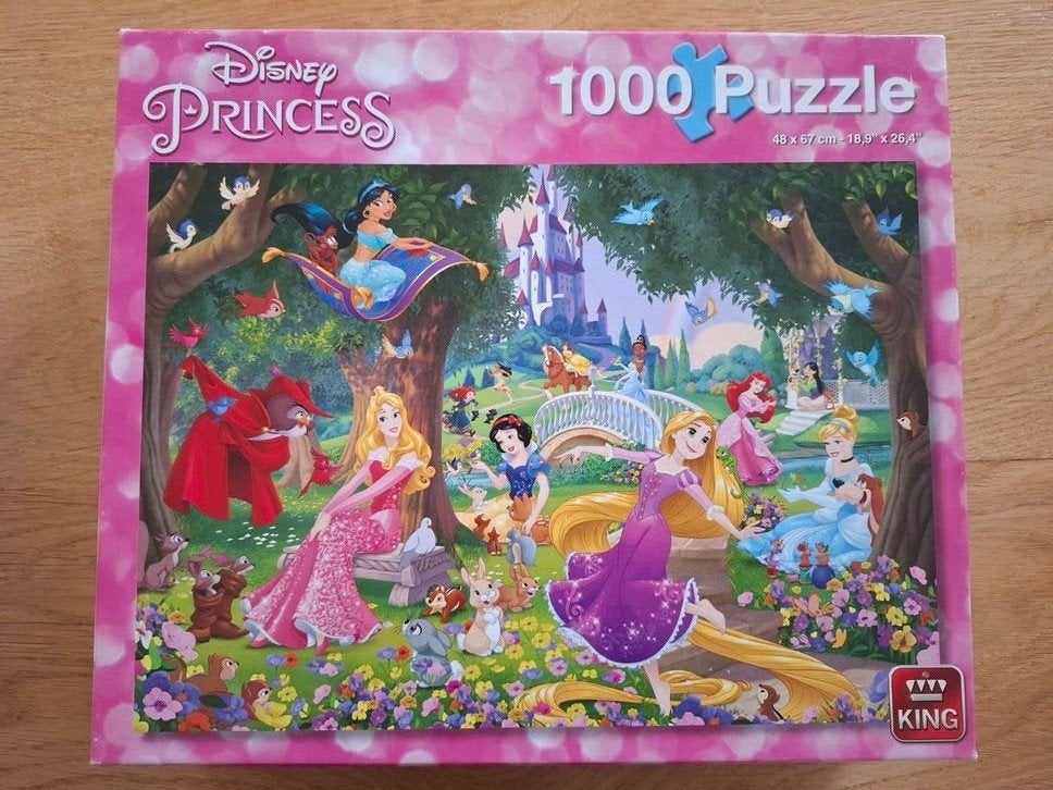 Disney prinses puzzle 1000 stukjes, Ophalen of Verzenden, Meer dan 50 stukjes, Zo goed als nieuw, 6 jaar of ouder