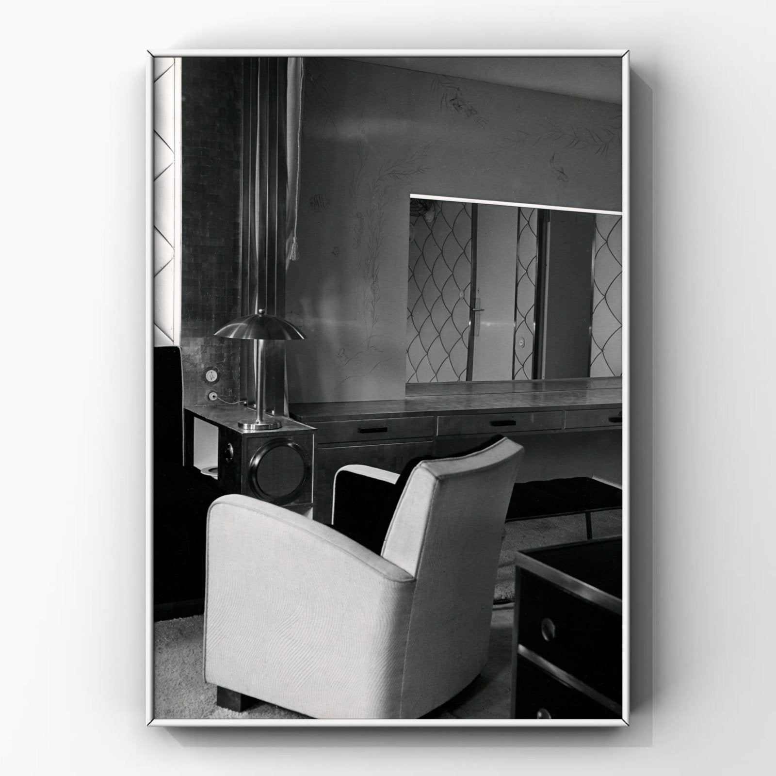 Fotografie Art Deco hut aan boord van de Nieuw Amsterdam, Verzamelen, Ophalen of Verzenden, Zo goed als nieuw
