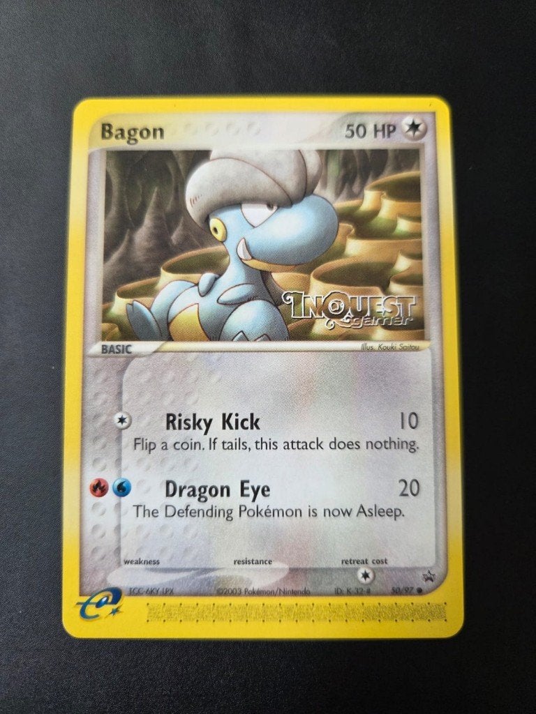 pokemon black star promo bagon INQUEST GAMER, Ophalen of Verzenden, Zo goed als nieuw, Losse kaart