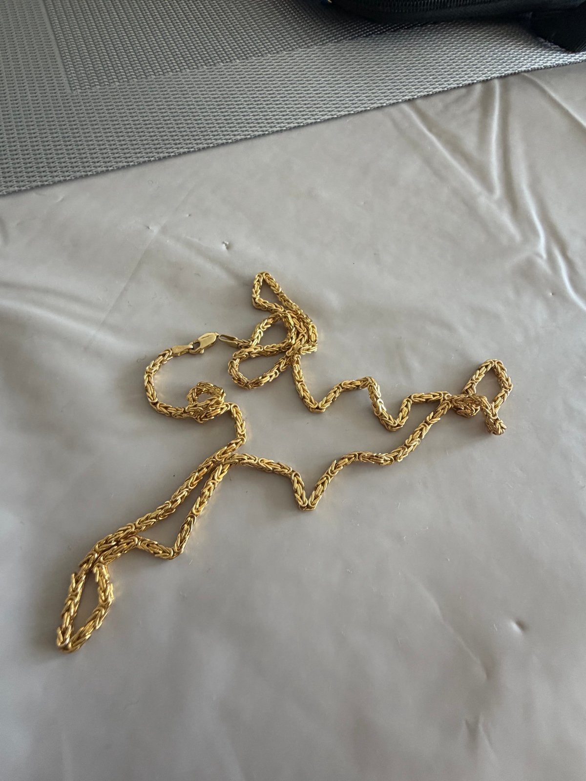Gouden ketting 14 karaat - 65cm lang, 2,5mm breed, Ophalen of Verzenden, Gebruikt, Goud