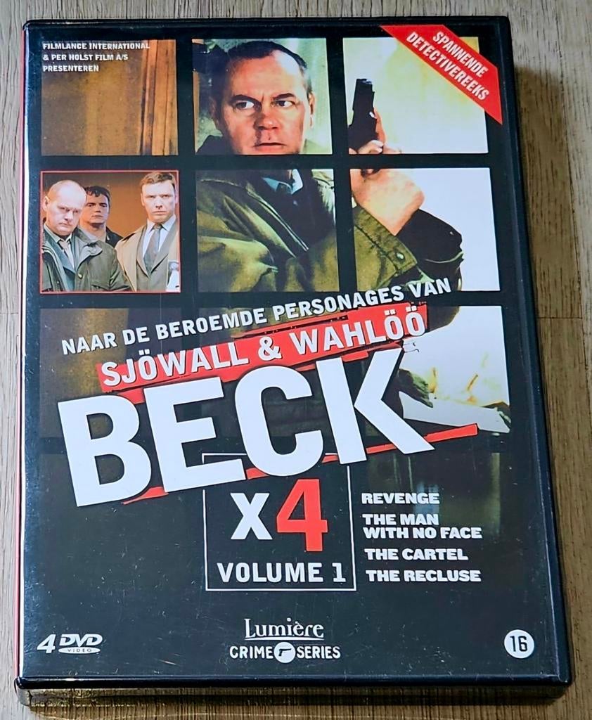Beck x4 - Volume 1 - 4DVD Boxset, Cd's en Dvd's, Vanaf 16 jaar, Ophalen of Verzenden, Zo goed als nieuw, Boxset