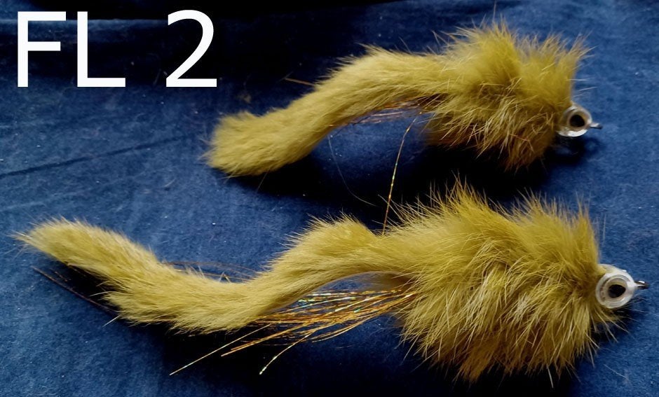 Set FL 2 van 2 snoekstreamers gebonden op een Double Hook, Ophalen, Nieuw, Complete set