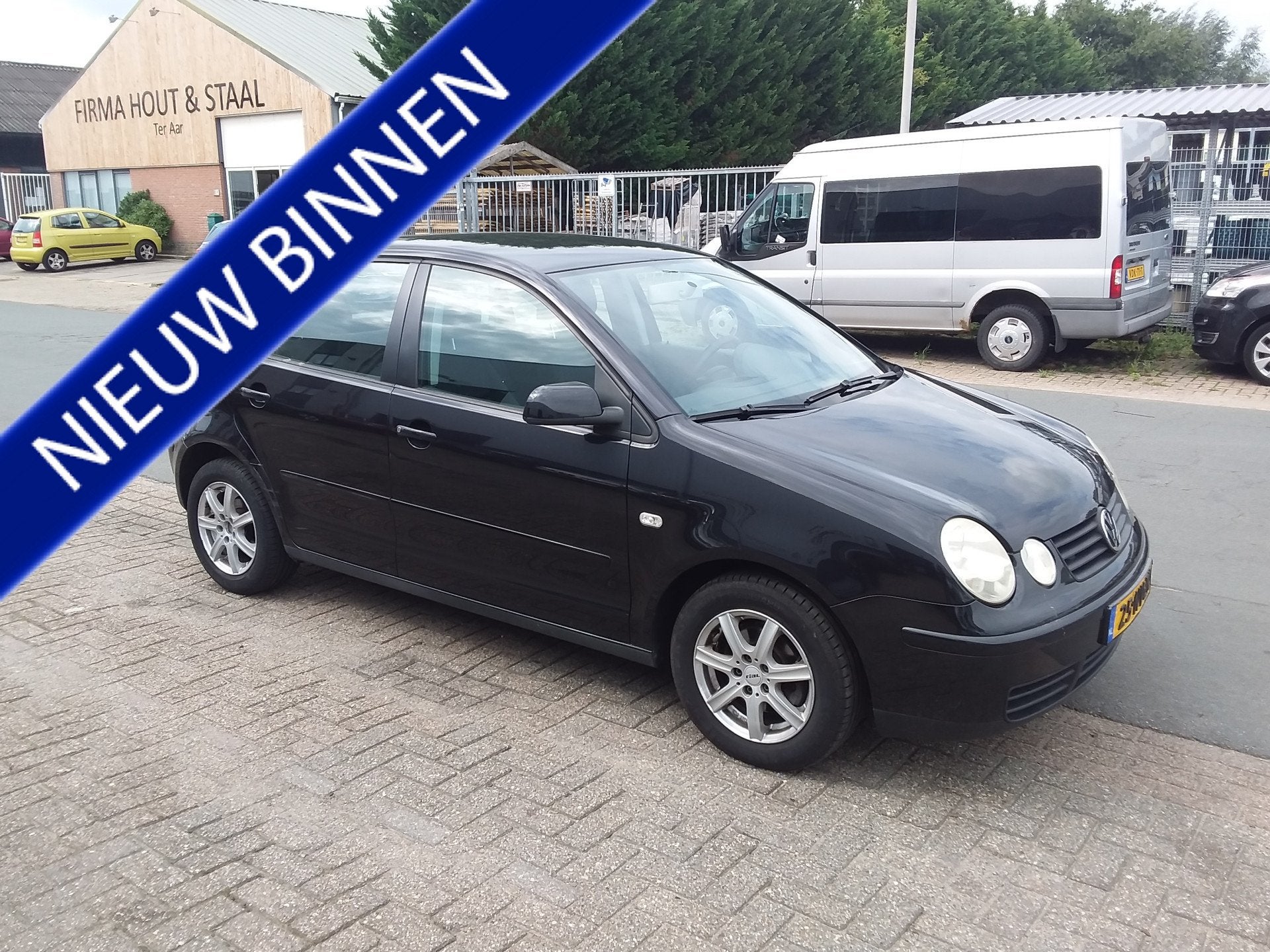 Volkswagen Polo 1.4-16V Athene (bj 2004), Voorwielaandrijving, Zwart, 4 cilinders, Zwart