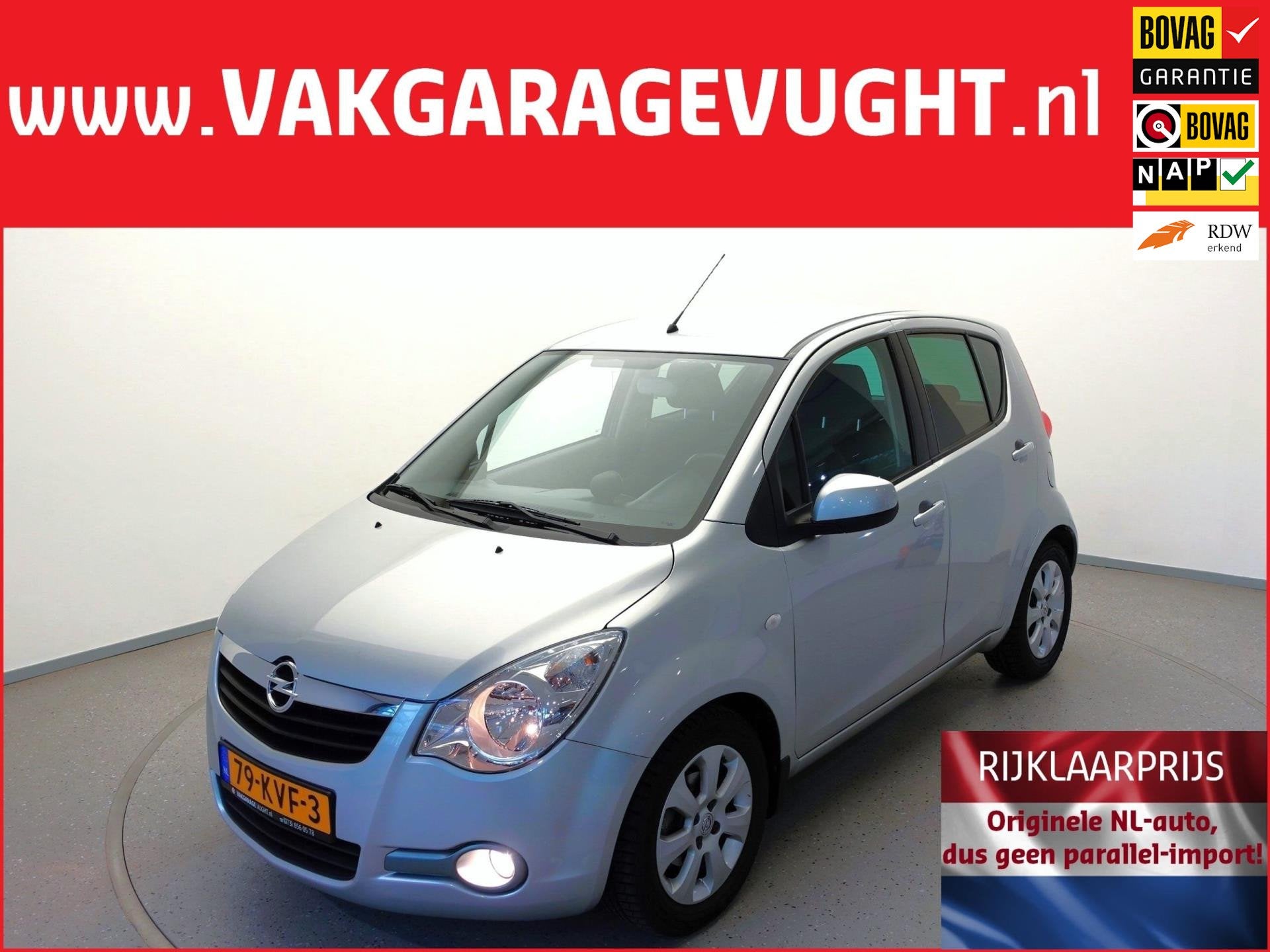 Opel Agila 1.2i-16V 86pk AUTOMAAT 68dkm! Edition Style Pack, Auto's, 12 maanden, 4 cilinders, Origineel Nederlands, Bedrijf