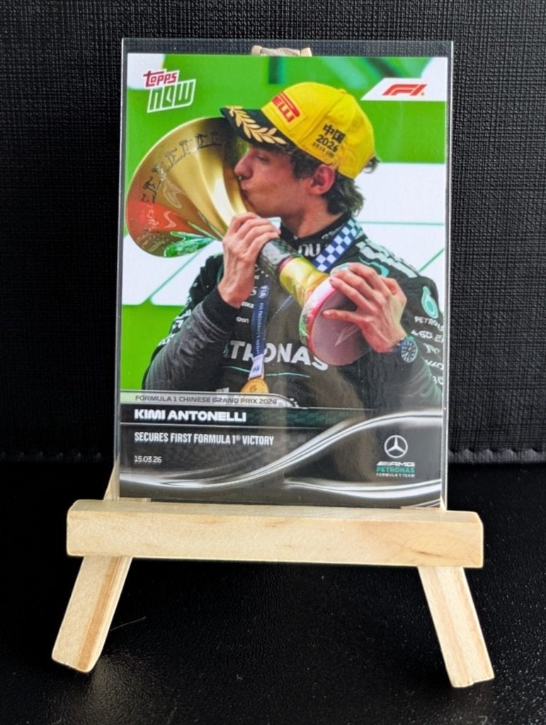 2025 topps Now f1 Kimi antonelli, Ophalen of Verzenden, Zo goed als nieuw, Plaatje