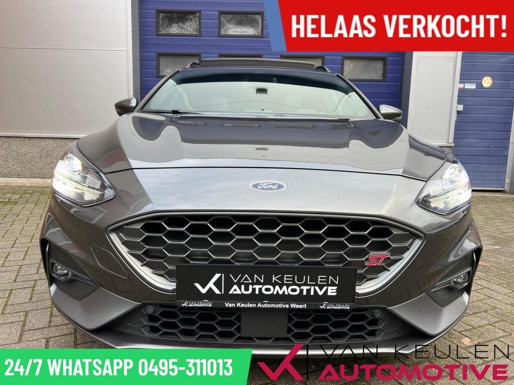 Ford Focus Wagon 2.3 ST 280 PK l Performance l Open-dak l, Gebruikt, Zwart, 4 cilinders, Leder en Stof