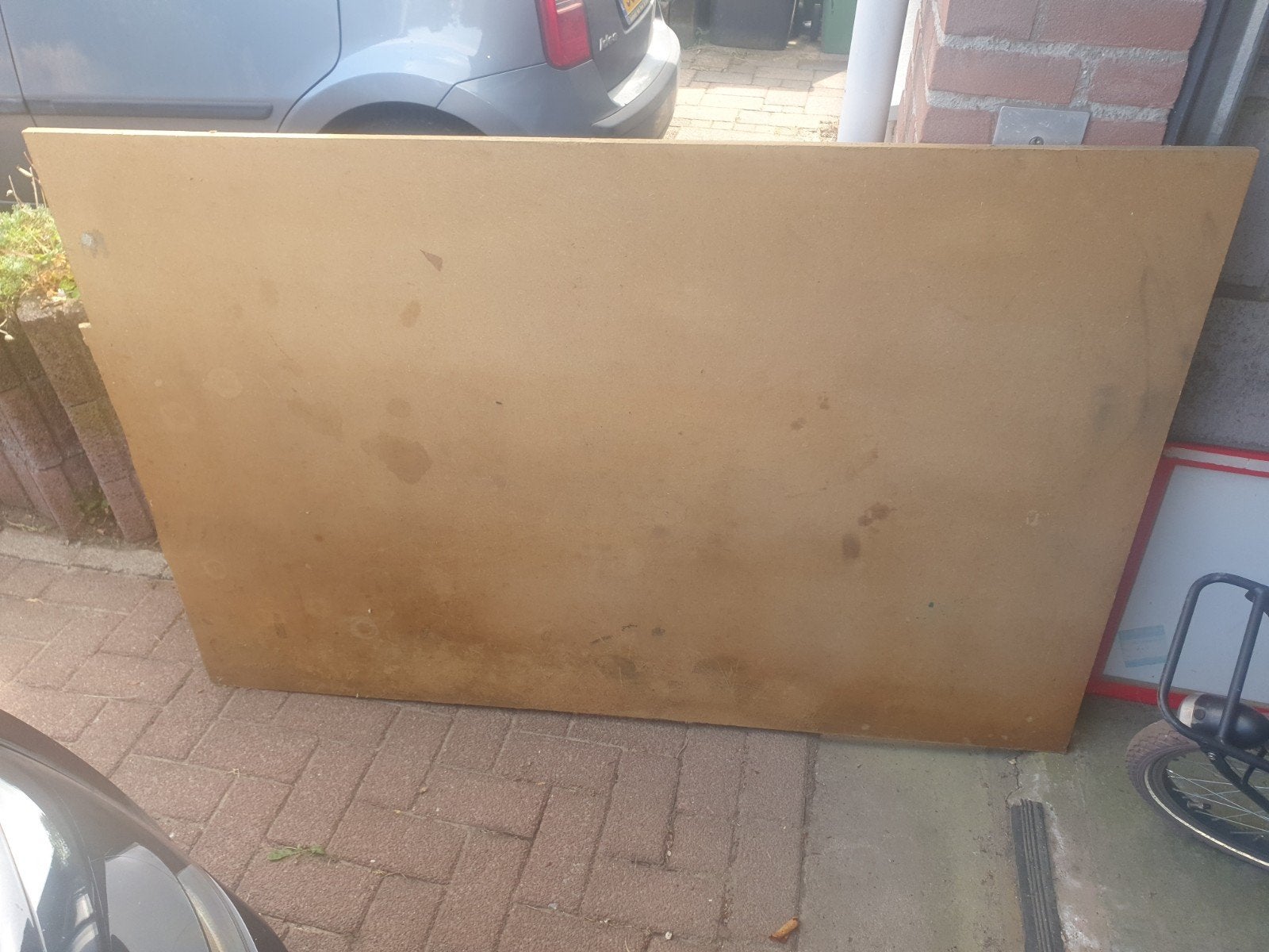 Gebruikte MDF plaat 153x100x2 cm - Gratis afhalen, Ophalen, Gebruikt, Minder dan 25 mm, Plank