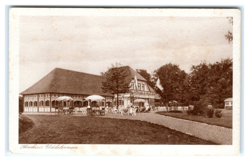 Uddel, Theehuis Uddelermeer. Lees beschrijving, Verzamelen, Ophalen of Verzenden, Voor 1920, Ongelopen, Gelderland