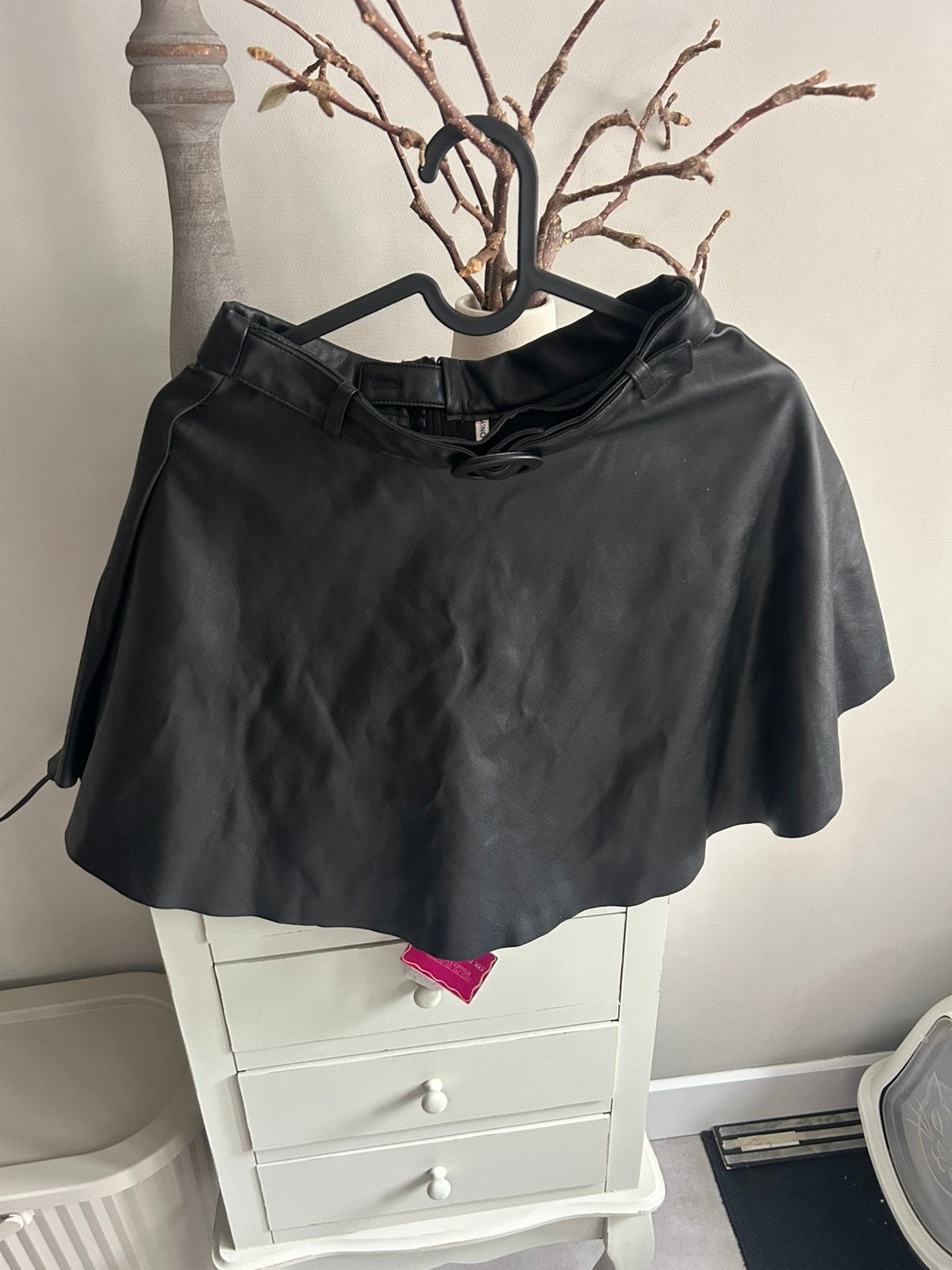 Only imitatie leren rokje maat 152 zwart, Kinderen en Baby's, Ophalen of Verzenden, Zo goed als nieuw, Meisje, Jurk of Rok