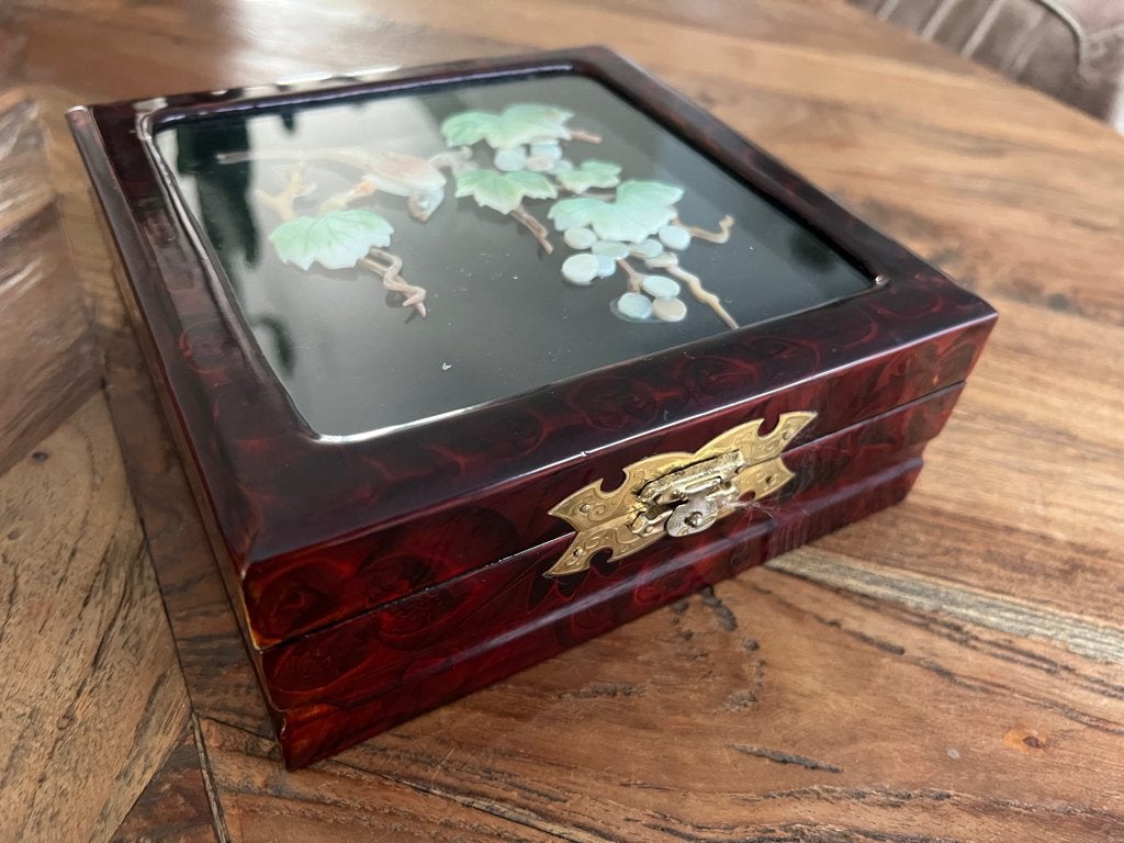 Chinese sieraden doos kist box chinees 3D effect, Ophalen of Verzenden