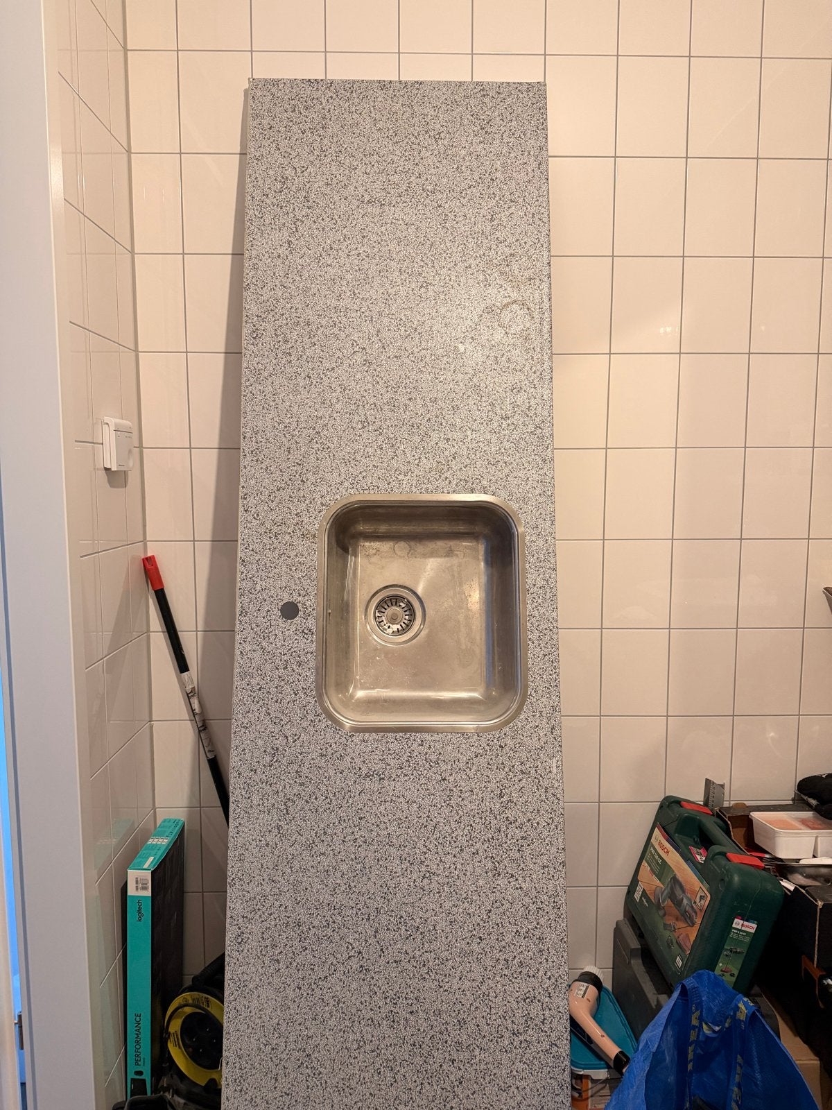 Werkblad met wasbak Bruynzeel, Huis en Inrichting, Keuken | Keukenelementen, Ophalen, Overige kleuren, 200 cm of meer, Nieuw
