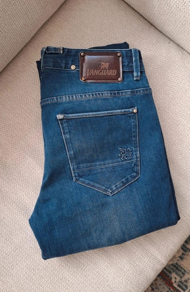 NIEUW Vanguard V850 rider slim fit, Blauw, Nieuw, W32 (confectie 46) of kleiner, Ophalen of Verzenden
