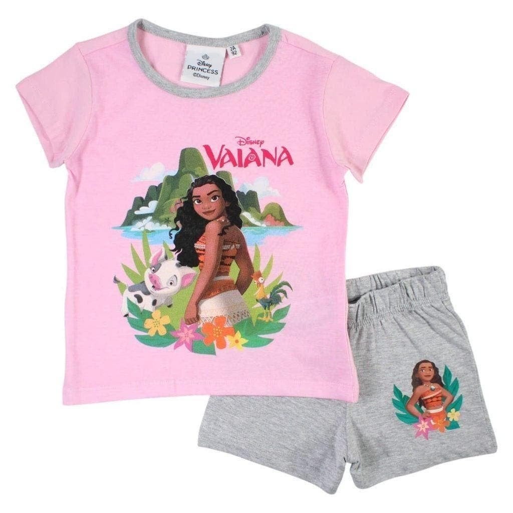 Vaiana Shortama - Maat 92 - 98 - 104 - 110 - 116 - Disney, Disney, Nacht- of Onderkleding, Meisje, Nieuw