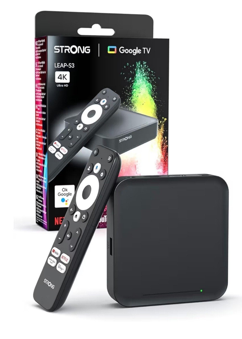 Strong UHD Receiver Google TV, Audio, Tv en Foto, Mediaspelers, Ophalen of Verzenden, Nieuw, HDMI, 1500 GB of meer