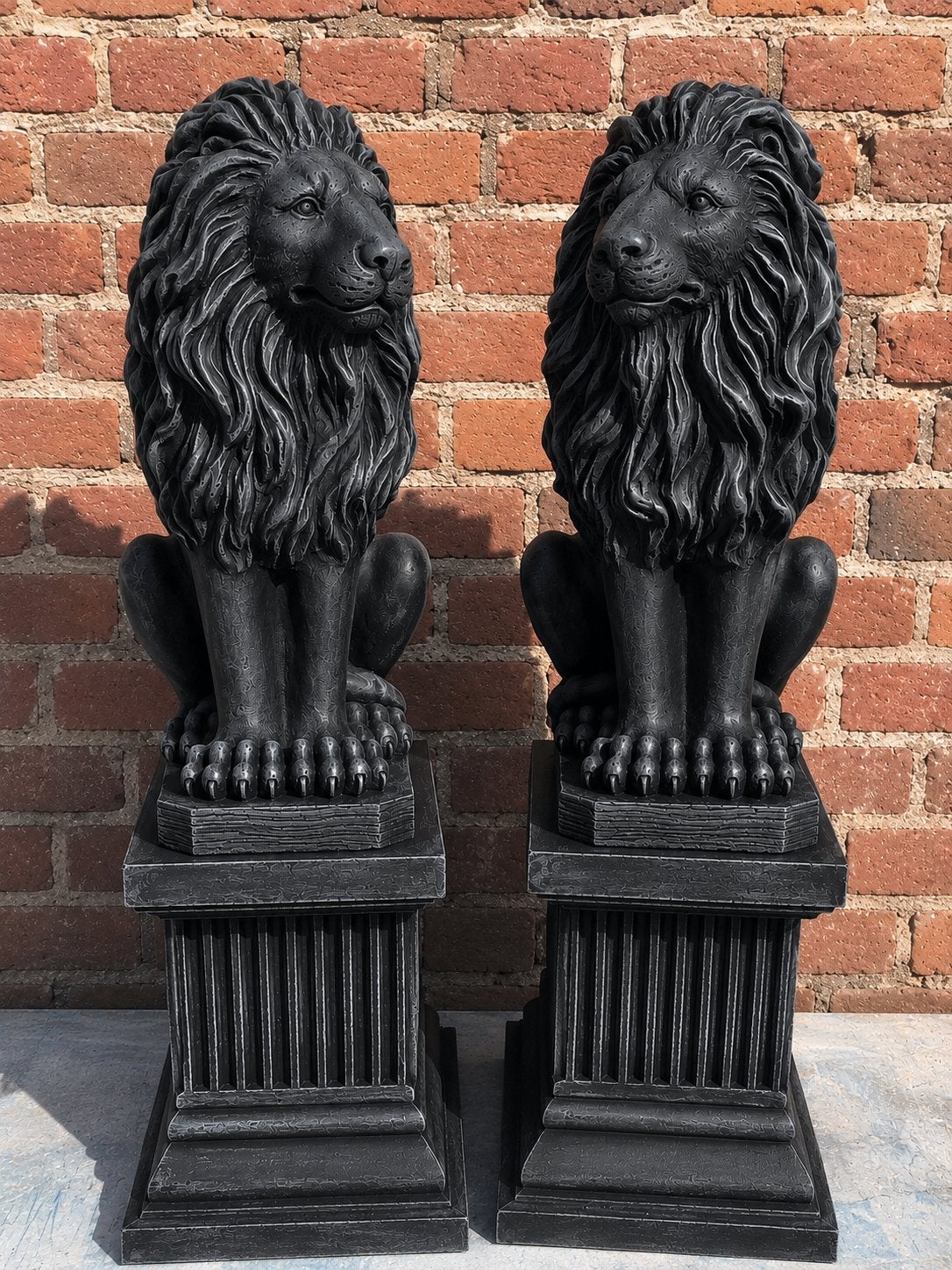 ‼️Leeuw Leeuwen Leeuwenpaar Leeuwentje Tijger Lion beeld Kat, Tuin en Terras, Tuinbeelden, Ophalen of Verzenden, Nieuw, Beton