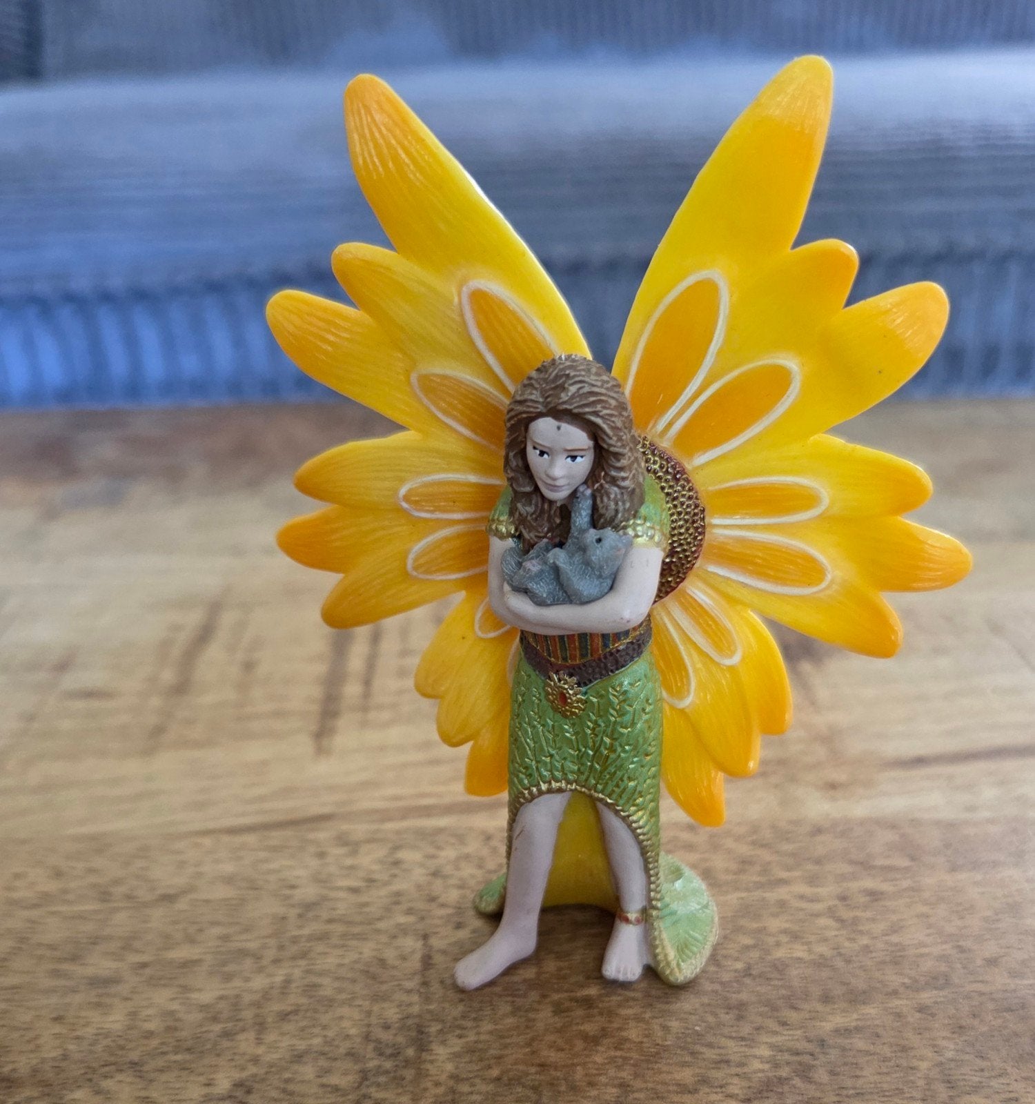 Schleich Elf Florindel met zonnebloemvleugels en konijntjes, Ophalen of Verzenden, Zo goed als nieuw