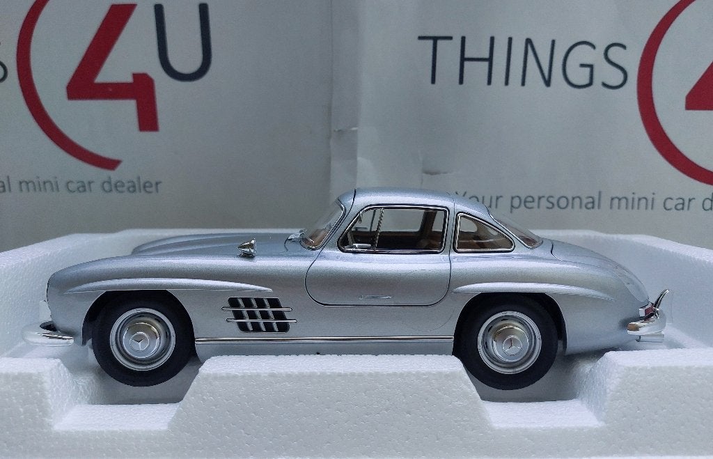 Norev 1:18 Mercedes-Benz 300 SL 1954 zilver nieuw in doos, Ophalen of Verzenden, Nieuw, Auto, Norev