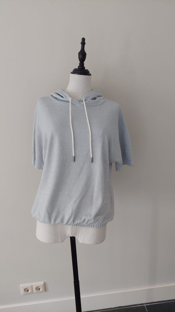 Hoodie met halflange mouwen - OPUS - S / 36, Blauw, Ophalen of Verzenden, Maat 36 (S), Gedragen
