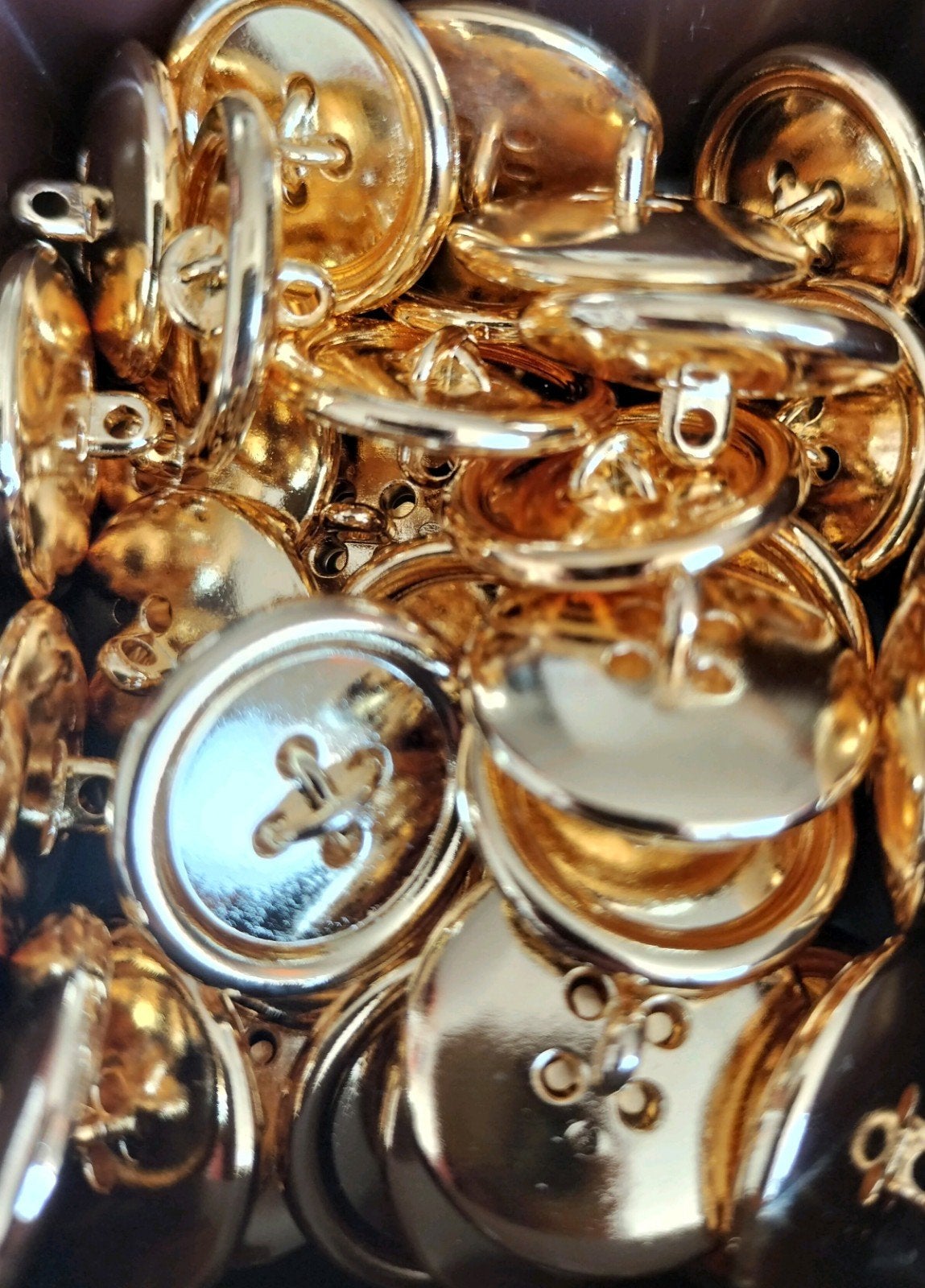 Gouden knopen - Diverse maten en stijlen, Ophalen of Verzenden, Nieuw, Knoop of Knopen